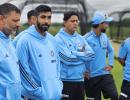 First Team India Huddle In Dublin