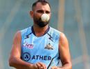 Shami races against time to be fit for SA Tests