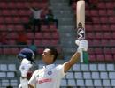 PIX: Jaiswal hits century on debut; India in control