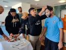 Why's There Cake On Rahane's Face?