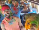 PIX: How Team India Celebrated Holi