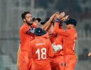 PIX: Netherlands stun Bangladesh with 87-run victory