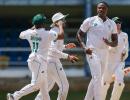 South Africa complete series sweep, Maharaj shines