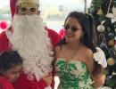 Santa Dhoni Spreads Christmas Magic!