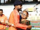 Mother's Hug For Debutant Akash Deep