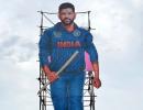 Dhoni's B'day gift: HUGE! 100ft cut-out!