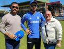 Riyan Parag debuts for India! Dad gives cap