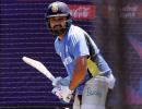 Rohit trains hard despite blow on thumb in the nets!