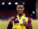 T20 WC: Hosein spins WI to big win over Uganda