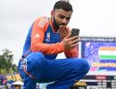 Virat Kohli celebrates with heartwarming video call