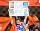 Rohit Fans Stand Out Among Orange Army