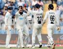 3rd Test PIX: Sundar's double strike stumps Kiwis