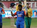 1st T20 PIX: Samson slams century as India maul SA