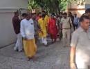 SEE: Gambhir Visits Maa Pitambara Temple