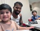 Hardik Catches Up With 'Favourite Boys'