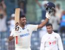 PHOTOS: Ashwin slams century to rescue India on Day 1