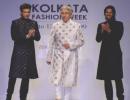 Ustad Amjad Ali Khan walks the ramp