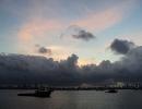 Unusual monsoon pics: Dark clouds on the harbour