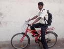 The MBA who runs a library on a bicycle