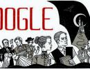 Bram Stoker: Google doodles for Dracula creator