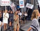 Why are these models protesting?