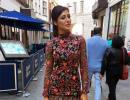 Spotted: Nargis Fakhri at London Fashion Week