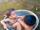 Your summer pics: Kids in a tub