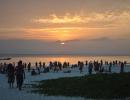 Watching the sunset at Radhanagar Beach