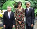 Michelle's Kashmir connection in Cuba