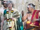 Hit or Miss? British PM Theresa May in a sari!