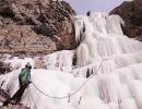 Dare to climb a frozen waterfall?