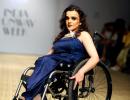 She's the world's first fashion model on a wheelchair