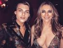 'Cover up you're a mum': Liz Hurley trolled for revealing dress