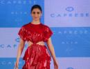 O-la.. la..Alia makes a bold statement in red