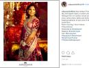 Isha Ambani stuns in a Sabyasachi lehenga