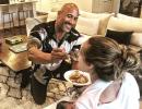 Cool dad. Adorable spouse. Dwayne Johnson has life goals for you