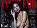 Emily Ratajkowski strips for mag cover