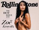 Zoe Kravitz strips for mag cover