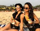 Pics: Amyra Dastur hits the beach in a bikini