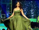 Watch! Kangana rules the ramp in green