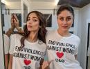 Kareena, Malaika's T-shirt sends a powerful message