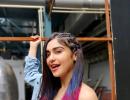 Will you try Adah Sharma's bold tricolour hair?