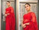 StyleDiaries: Shilpa smoulders in a red sari