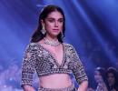 Try not to drool! Aditi bares curves on the ramp