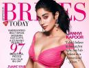 Janhvi is a millennial bride in a pink low cut lehenga