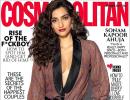 Sonam rocks cleavage in a plunging shirt