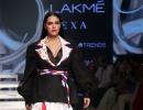 Neha's slit dress is too BOLD for LFW