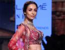 Red hot! Malaika sizzles in a lehenga-choli