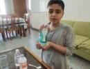 SEE: 10 year old makes sanitiser at home