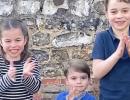 SEE: Royal children clap and cheer health heroes